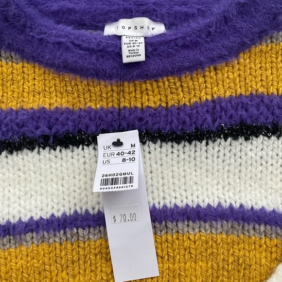 Purple and white sweater - Picture 2 of 4